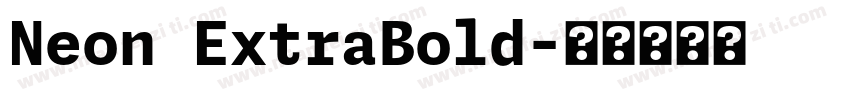 Neon ExtraBold字体转换
